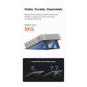 استند پایه نگهدارنده تاشو چرمی لپتاپ و تبلت برند مک دودو مدل MCDODO FS-802