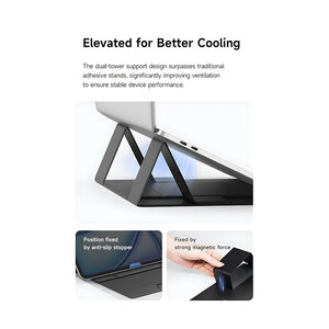 استند پایه نگهدارنده تاشو چرمی لپتاپ و تبلت برند مک دودو مدل MCDODO FS-802