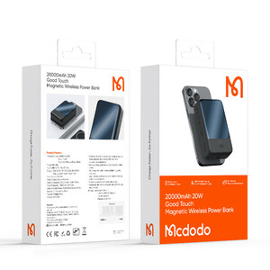 پاور بانک 20 وات مک دودو  MCDODO مدل MC-5021 ظرفیت 20000 میلی آمپر ساعت