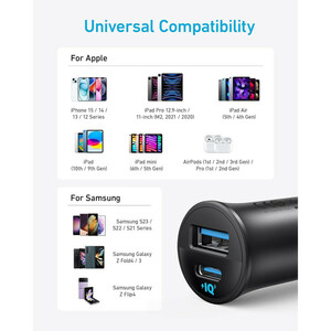 شارژر فندکی 30 وات انکر مدل Anker USB-C Car Charger 30W A2741