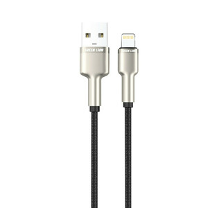 کابل شارژ  USB-A به لایتنینگ گرین لاین GREEN LION  مدل Braided طول ۱ متر