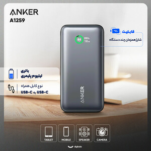 پاوربانک 10000میلی آمپر Anker Power Bank (PowerCore 30W) مدل A1259