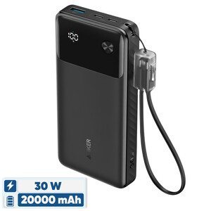 پاوربانک 20000 میلی آمپر انکر Anker 30W Smart Display Nano Power Bank مدل A1384
