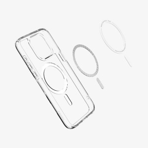 کاور اسپیگن مگسیف دار مناسب برای گوشی موبایل اپل iPhone 16 مدل Ultra Hybrid Mag