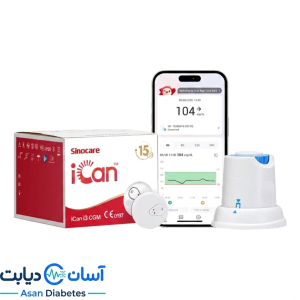 سنسور پایش قند خون سینوکر (Sinocare) مدل iCan i3