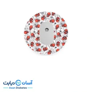 چسب محافظ سنسور قند خون سایبایونیکس GS1 طرح مرد عنکبوتی یک عددی