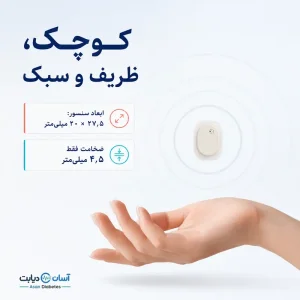 سنسور قند خون اینستارا ۱ مدل ۲۱ روزه | Instara-1 CGM