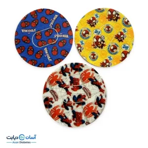 چسب محافظ سنسور قند خون سایبایونیکس GS1 طرح مرد عنکبوتی سه عددی