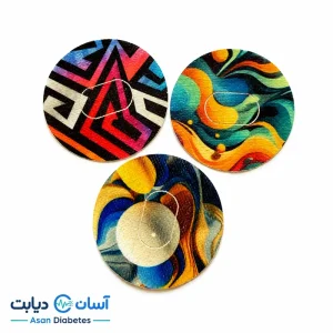 چسب محافظ سنسور قند خون سایبایونیکس GS1 طرح هندسی سه عددی