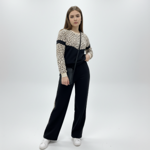 ست بلوز شلوار دخترانه طرح پلنگی