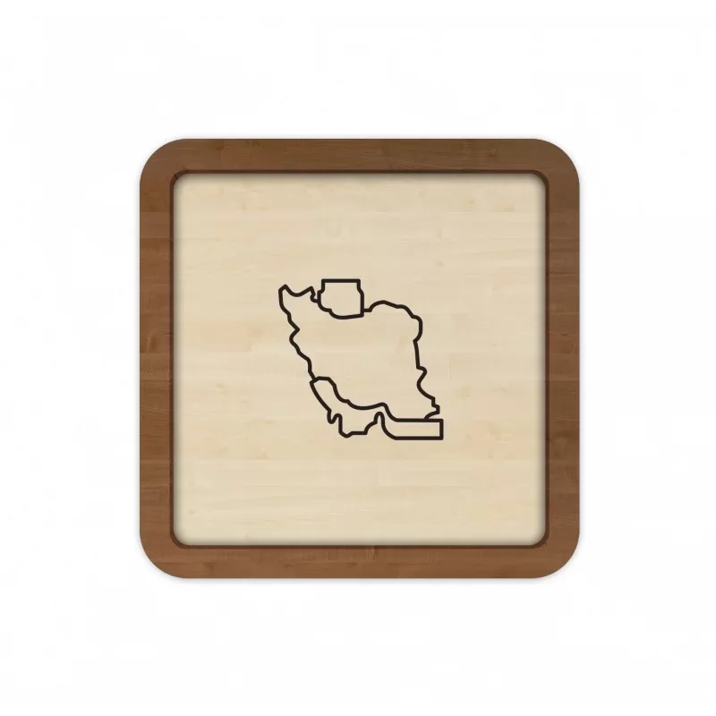 قاب چوبی طرح ایران کد 0015