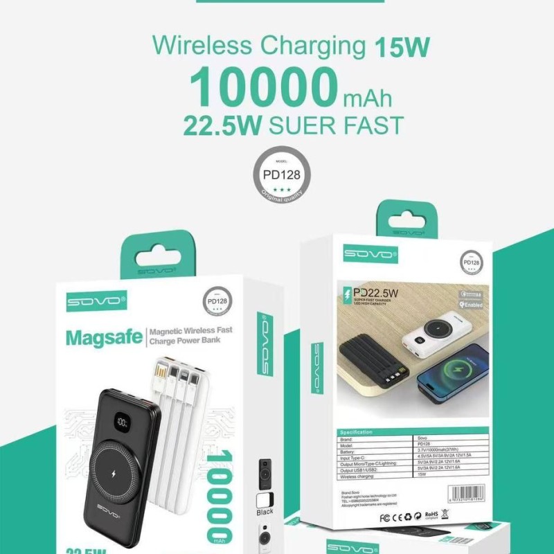 پاور بانک 10000 SOVO PD 128