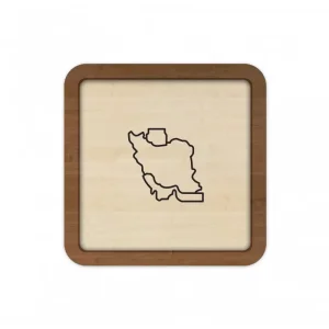 قاب چوبی طرح ایران کد 0015