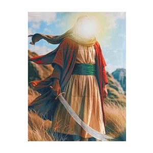 کتیبه مخمل طرح حضرت علی (ع)