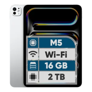 تبلت ۱۱ اینچ اپل مدل IPad Pro 2025 M5 Wi-Fi ظرفیت 2 ترابایت و رم 16 گیگابایت، رزولوشن دوربین 12 مگاپیکسل، پشتیبانی از قلم و کیبورد