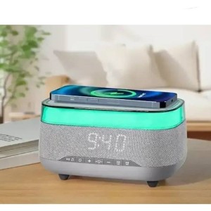 اسپیکر بلوتوثی چندکاره مدل Multifunctional Digital Alarm-Wireless Charger