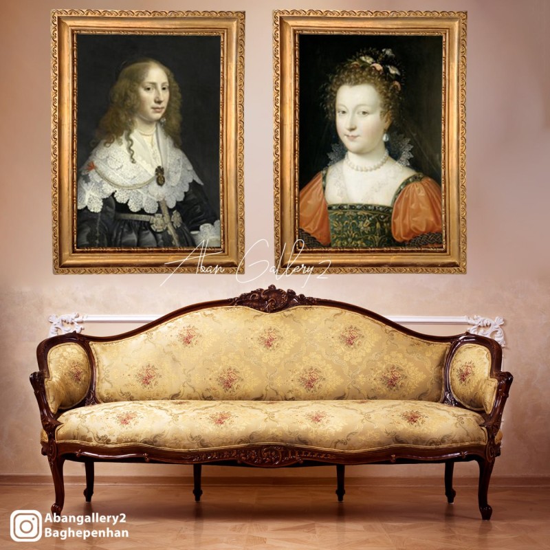 مجموعه ی  2تیکه پرتره سلطنتی بانوی کلاسیک