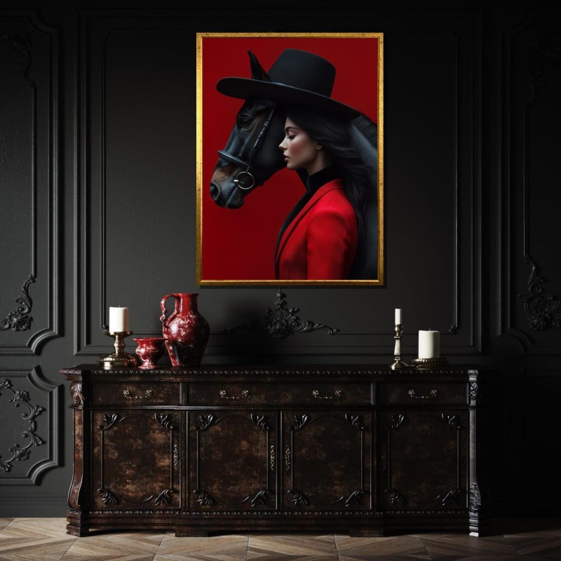 بانوی سرخ و اسب سیاه | تقابل قدرت و ظرافت