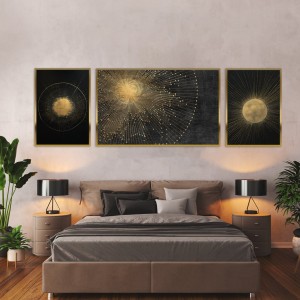 ست سه‌تکه خورشید طلایی؛ درخشش کیهانی در قاب هنر