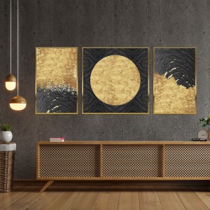 تابلو خورشید طلایی؛ تجلی نور و شکوه در طراحی مدرن