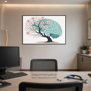 طرح تابلو دکوراتیو پزشک مغز و اعصاب