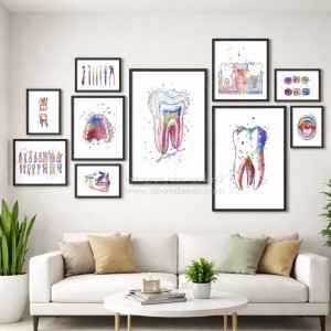 مجموعه ای از تابلو دکوراتیو دندانپزشک