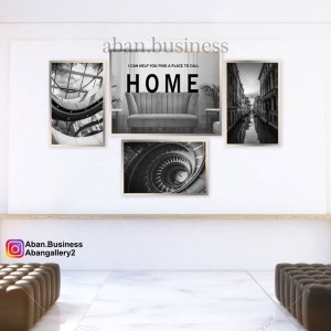 مجموعه ۱۰ تایی ست تابلو افقی طرح ویلای لوکس و عمارت مدرن (ویژه دفاتر املاک و مهندسی)