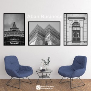 تابلو-دکوراتیو-طرح-ویلا-لوکس-و-عمارت-مدرن-افقی