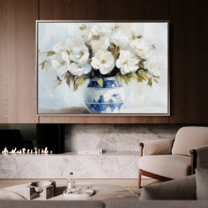 تابلو-دکوراتیو-مدرن-با-طرح-گل-درخت-و-منظره-برای-نشیمن-لوکس