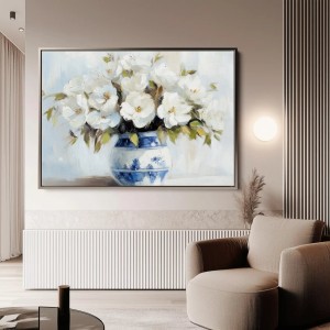 تابلو-دکوراتیو-مدرن-با-طرح-گل-درخت-و-منظره-برای-نشیمن-لوکس