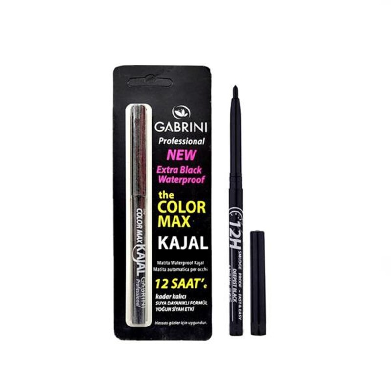مداد چشم فوق مشکی و ضد آب گابرینی مدل KAJAL وزن ۱۰ گرم