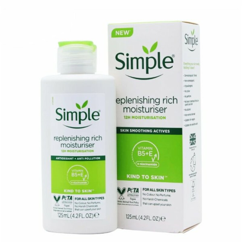 کرم آبرسان و مرطوب‌کننده غنی سیمپل مدل Rich حجم 125 میلی‌لیتر