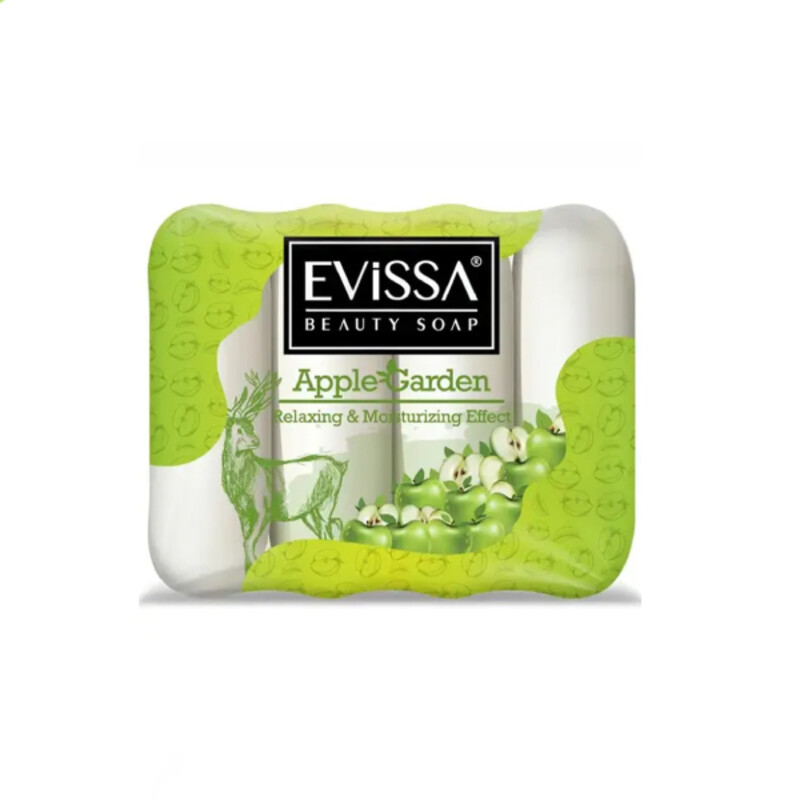 صابون اویسا حاوی عصاره سیب سبز مدل Apple Garden بسته 4 عددی
