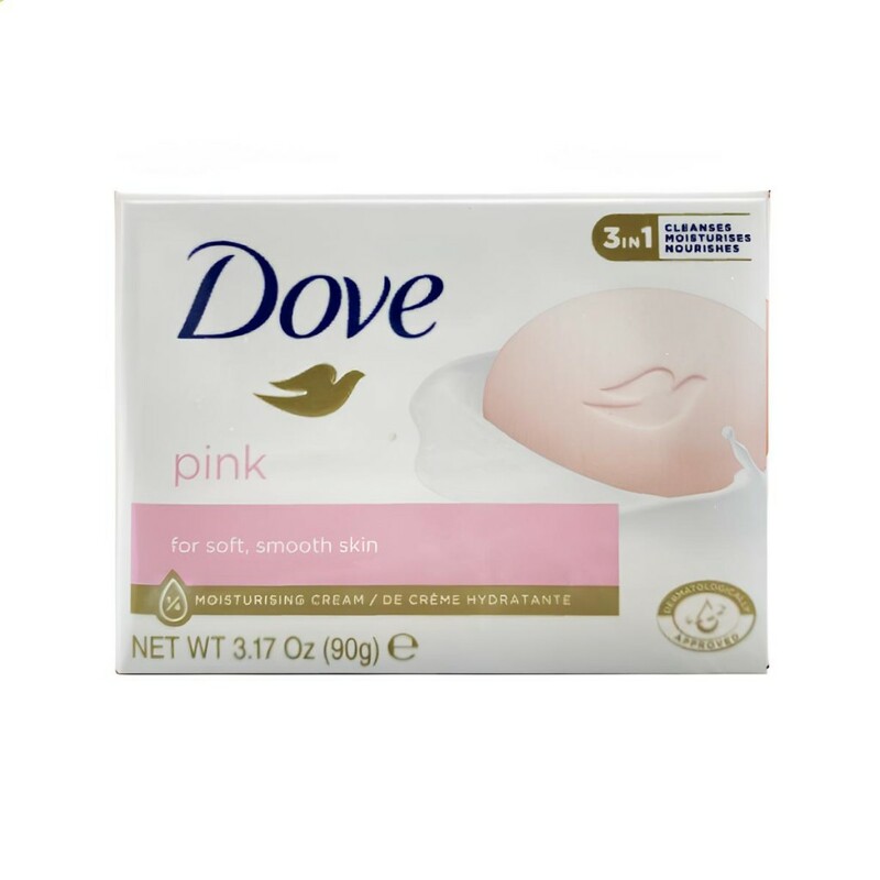 صابون مرطوب کننده و تغذیه کننده داو مدل Pink وزن ۹۰ گرم