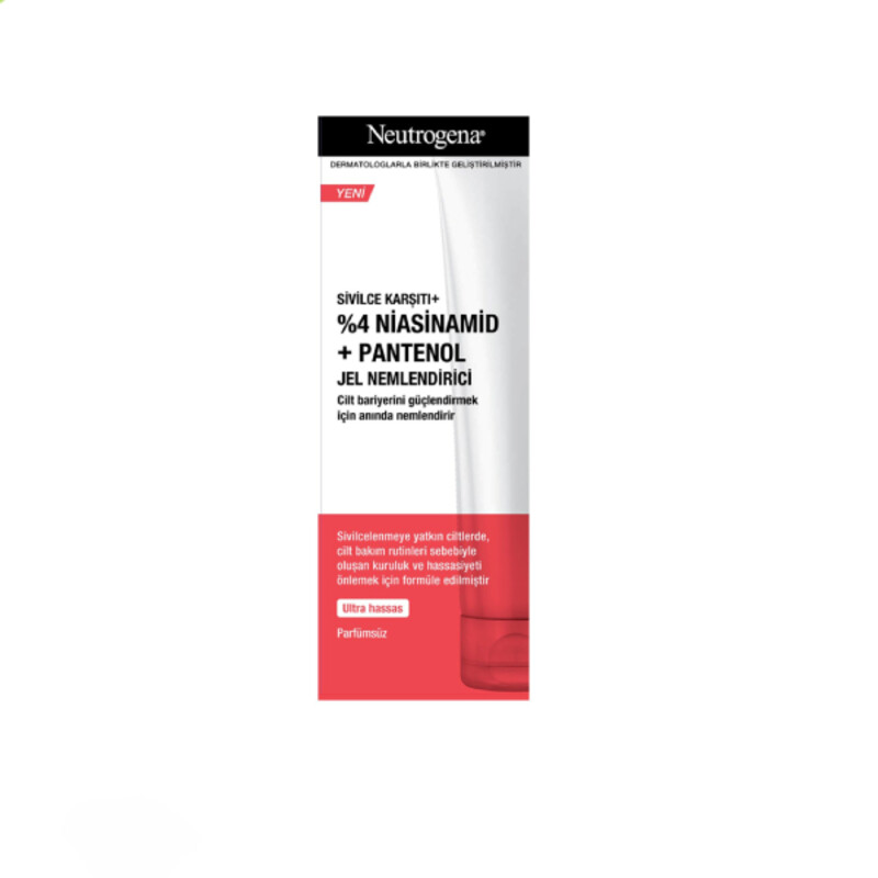 ژل مرطوب کننده و ضد جوش مناسب پوست حساس نوتروژینا حاوی نیاسینامید و پانتنول حجم 50 میل