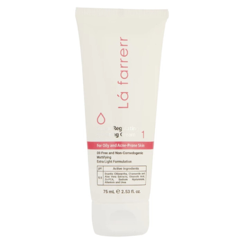 کرم آبرسان مخصوص پوست های چرب و مستعد آکنه لافارر شماره 1 حجم 75 میل