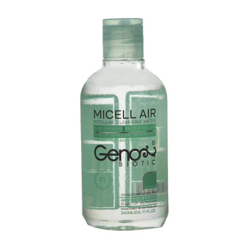 میسلار واتر مناسب پوست چرب و مختلط ژنوبایوتیک حجم ۲۴۰ میل