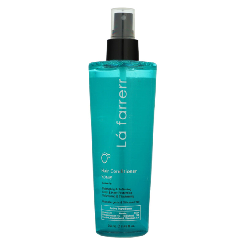 اسپری دوفاز نرم‌کننده و حالت‌دهنده لافارر مناسب انواع مو حجم ۲۵۰ میل