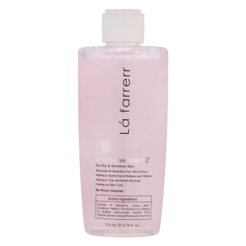 تونر پاک کننده آرایش مناسب پوست خشک لافارر حجم ۱۷۰ میل