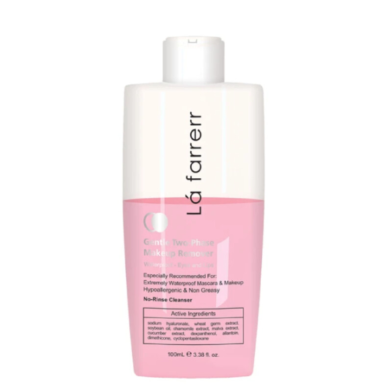 میسلار دو فاز مناسب آرایش ضد آب چشم و لب لافارر حجم ۱۰۰ میل