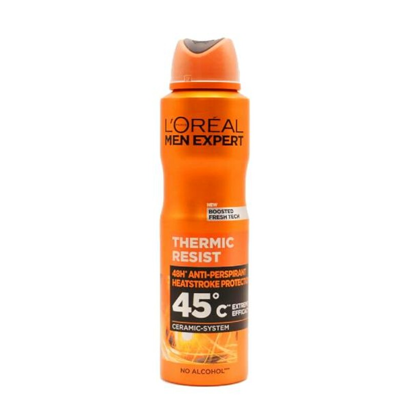 اسپری ضد تعریق مردانه 48 ساعته لورال مدل Thermic Resist حجم 150 میل