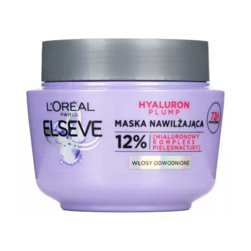 ماسک مو آبرسان و حجم‌دهنده حاوی هیالورونیک اسید لورآل مدل Elseve Hydra Hyaluronic حجم 300 میل