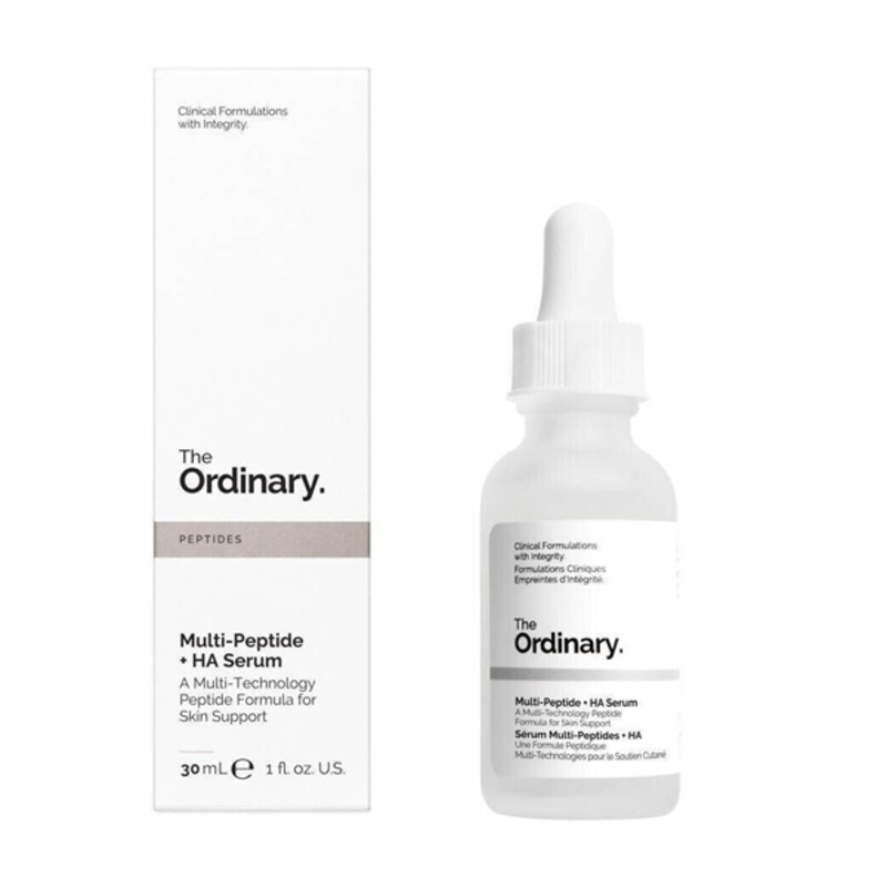 سرم جوان‌ساز و آبرسان مولتی‌پپتید حاوی هیالورونیک اسید اوردینری مدل Multi-Peptide + HA حجم 30 میلی‌لیتر