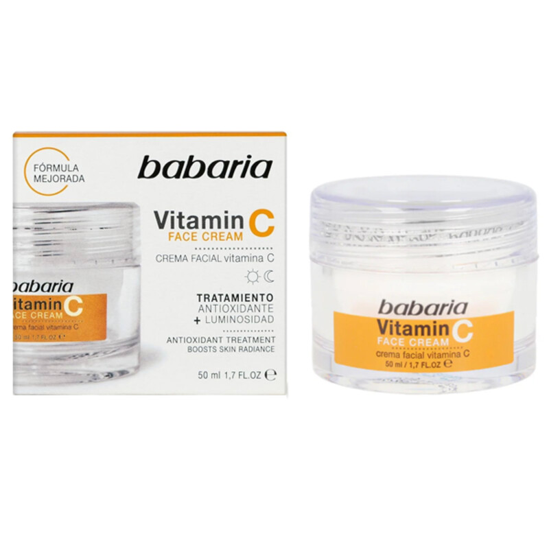 کرم روشن‌کننده و جوان‌ساز حاوی ویتامین C باباریا مدل Vitamin C Cream حجم 50 میل