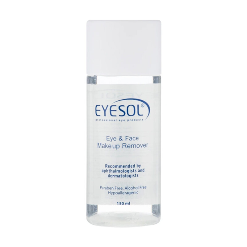 محلول پاک‌کننده آرایش ضد حساسیت چشم و صورت مناسب انواع پوست آیسول  حجم 150 میل