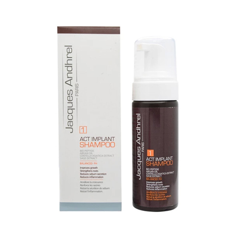 شامپو تقویت‌کننده بدون سولفات مناسب موهای کاشته شده ژاک آندرل حجم 150 میل