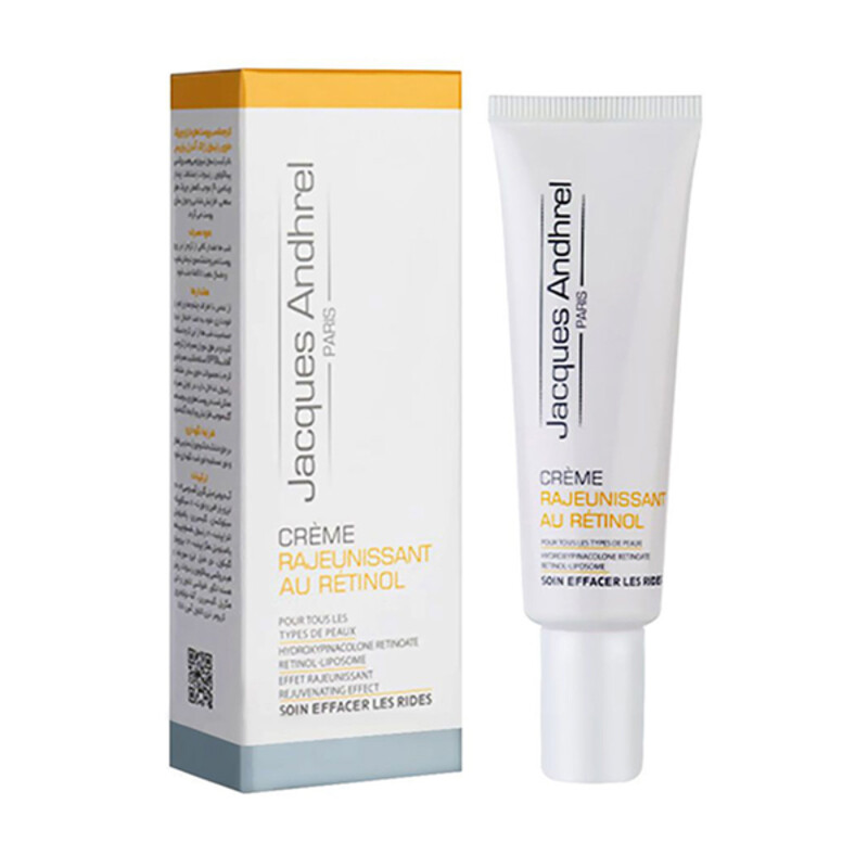 کرم ضد چروک و جوانساز حاوی رتینول مناسب پوست‌های دارای چروک ژاک آندرل حجم 30 میل