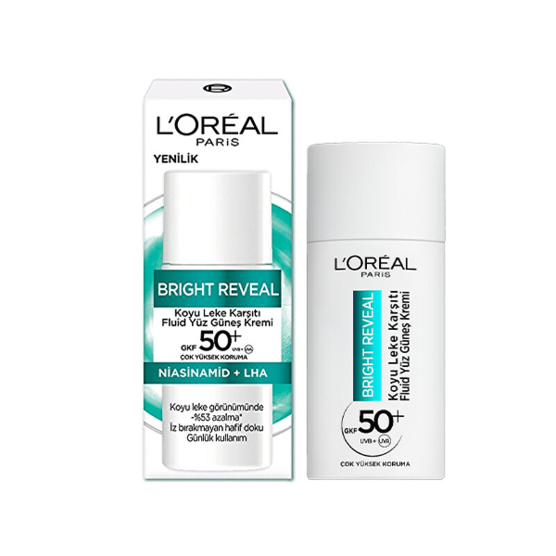 فلویید ضد آفتاب و ضد لک حاوی SPF 50 لورآل مدل Bright Reveal حجم 50 میل