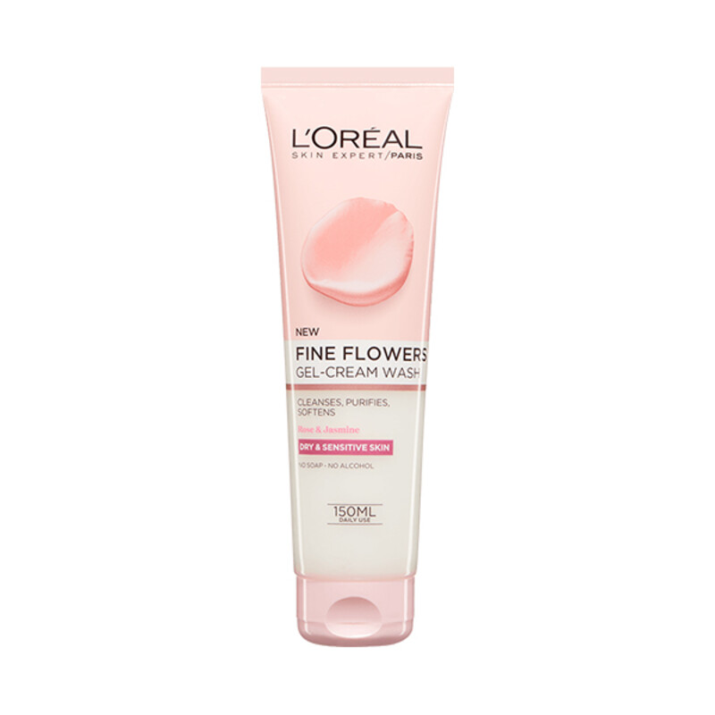 ژل شستشو آبرسان و تسکین‌دهنده لورال مدل Fine Flowers Cleansing Gel حجم 150 میل