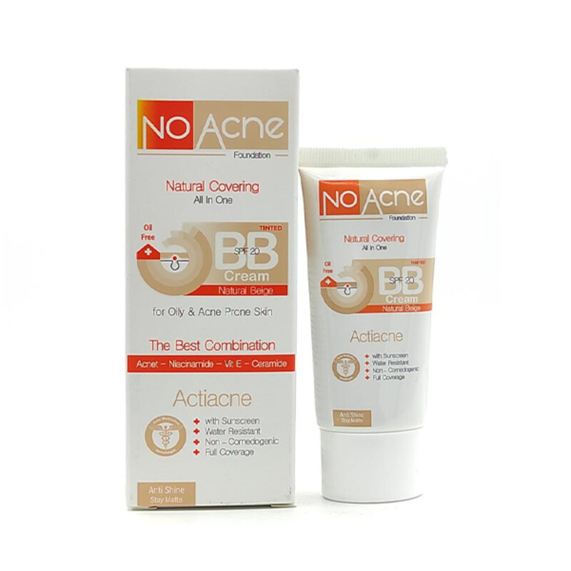 بی بی کرم حاوی کرم پودر مناسب پوست‌های چرب و جوشدار نوآکنه حجم 40 میل